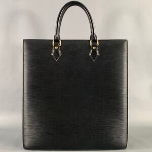LOUIS VUITTON Black Waves Leather Tote Bags